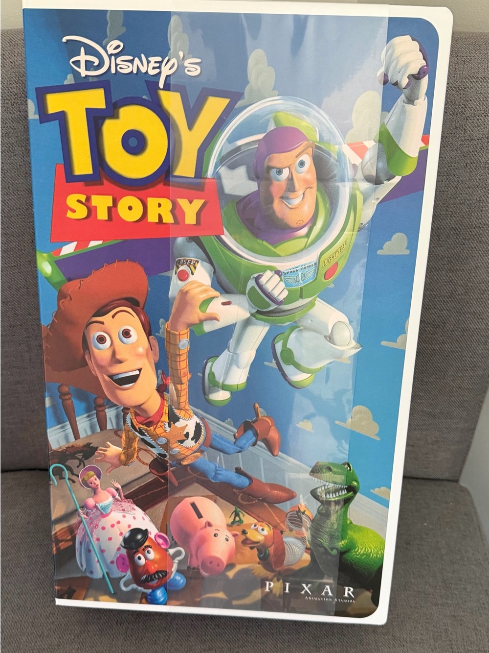 Disney Classic VHS Boxed Silk Touch Throw Blanket 50" × 70" Toy Story Pixar NEW